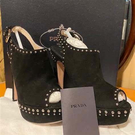 chunky prada heels|Prada calzature donna heels.